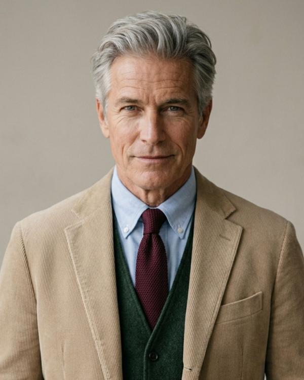 Older Gray Men Haircut