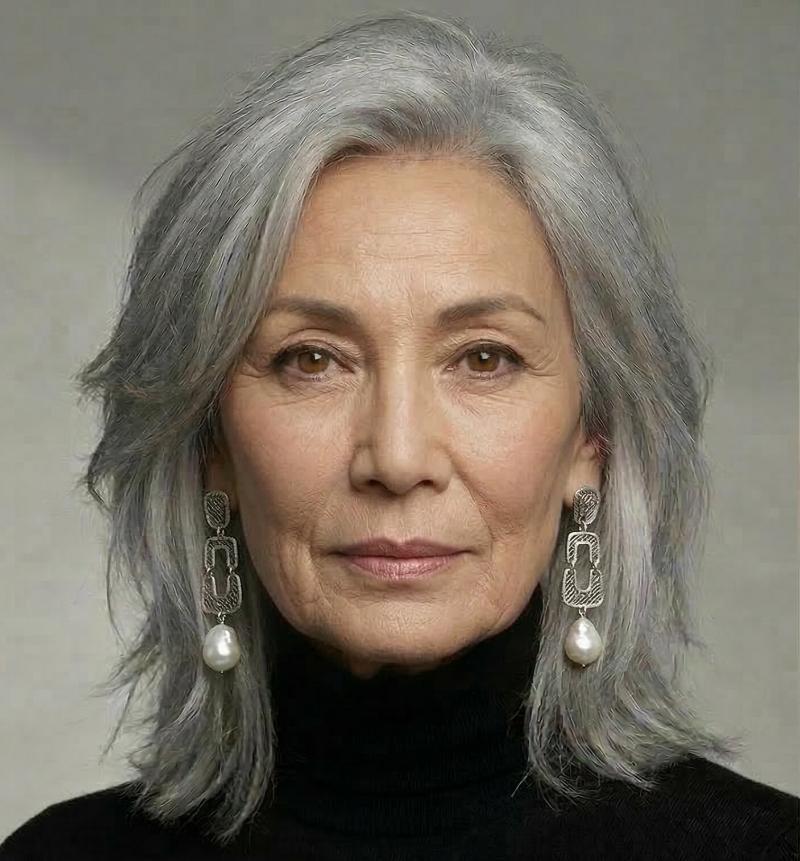 Icy Gray Wolf Cut with Fresh, Light, and Airy Layered Texture