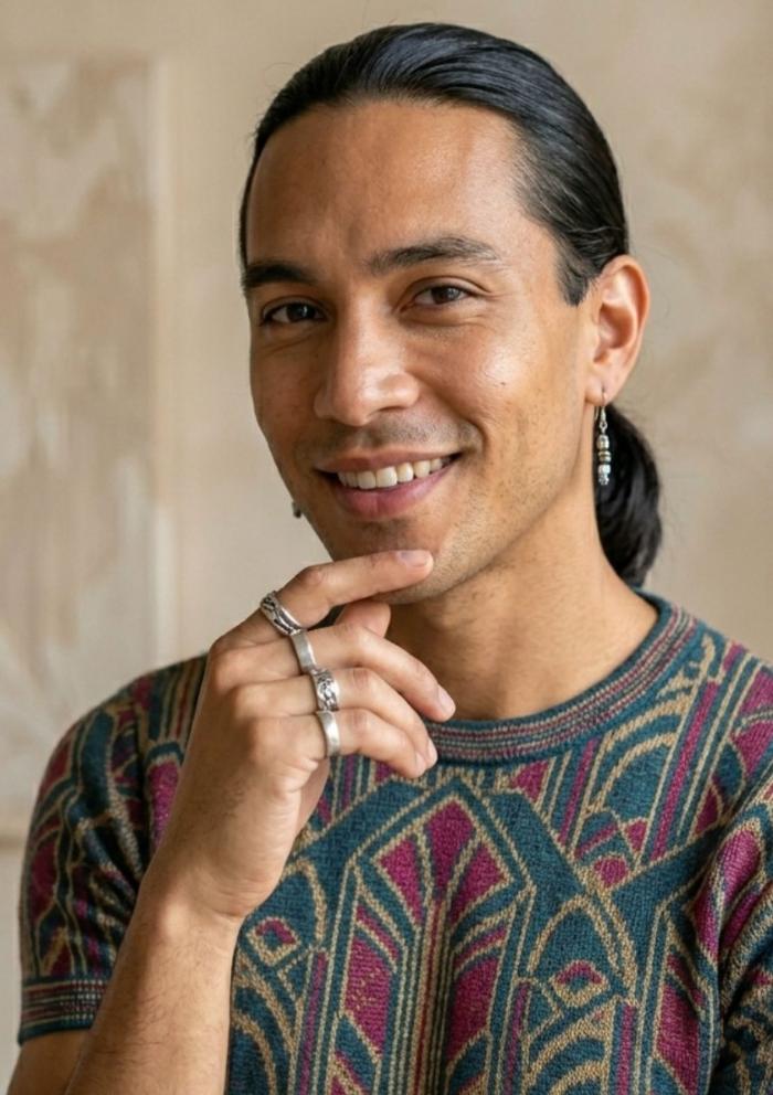 Gay Men Haircut Low Ponytail