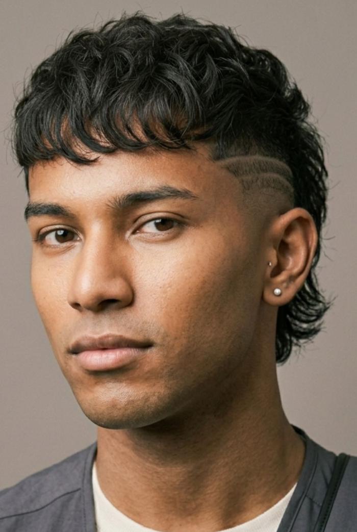 Gay Men Haircut Shaved Lines Design