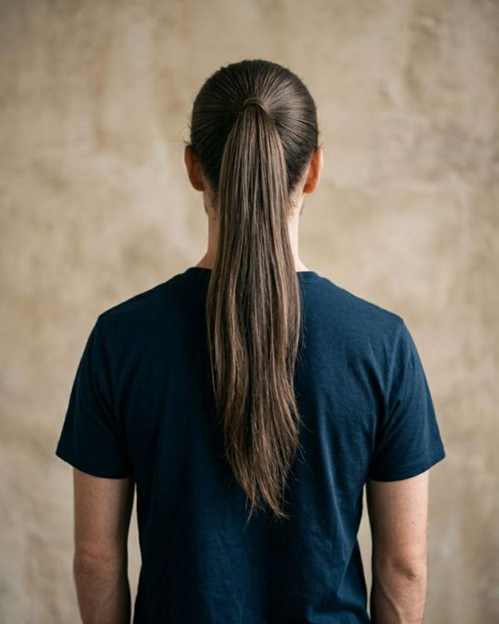 Gay Men Haircut Long Ponytail