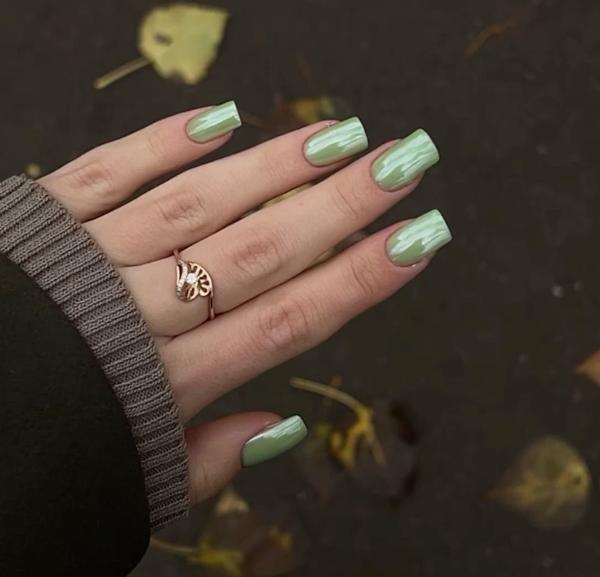 Matcha Nails Glass-Finish