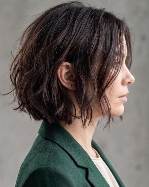 Wavy Boyb Boyfriend Boy Bob Haircut
