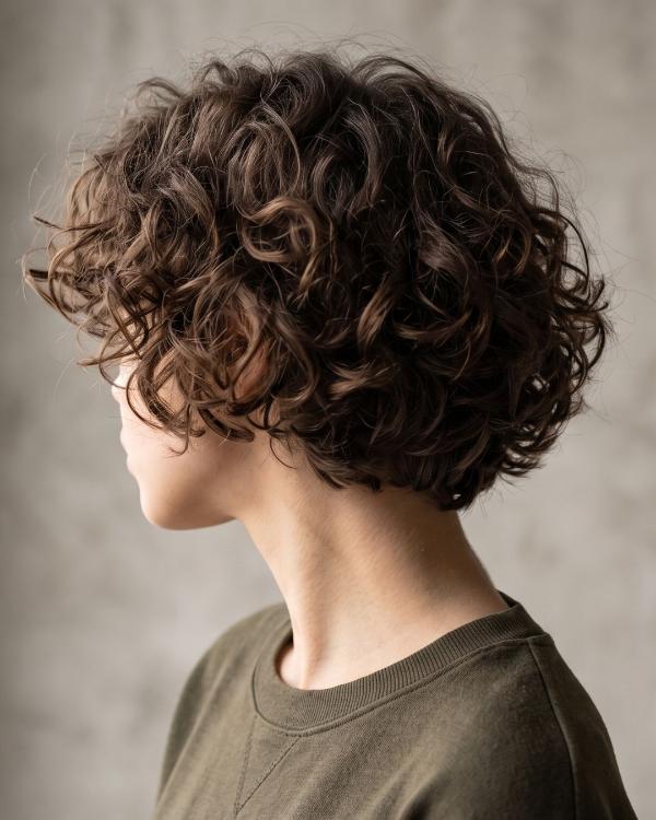 Curly Boyb Boyfriend Boy Bob Haircut
