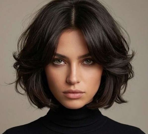 Bouffant Butterfly Bob Cut