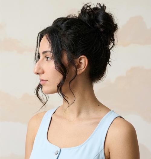 Best Bun Updo Hairstyles for Women with Big Noses