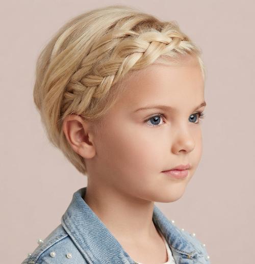 Braided Pixie Cut for Kids