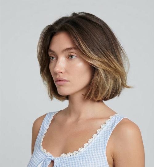 Cloud Bob with Balayage Highlights