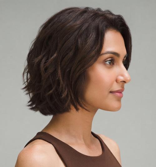 Floating Bob Haircut for Curly Hair