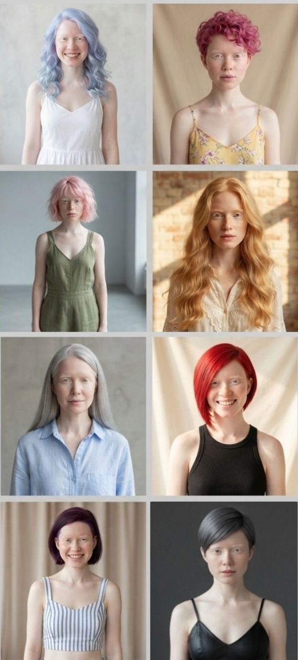 Can Women with Albinism Dye Their Hair, In What Colors