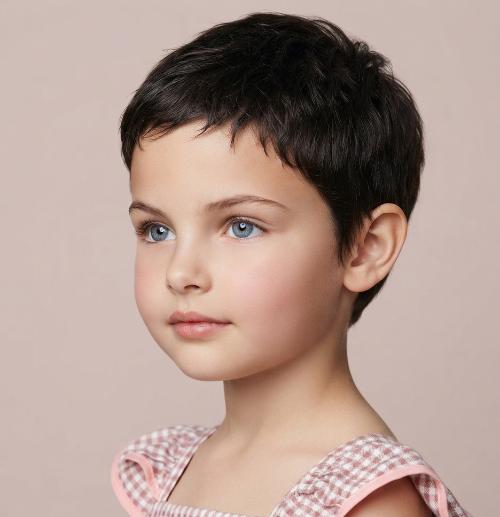 Thin Fine Hair Pixie Cut for Kids