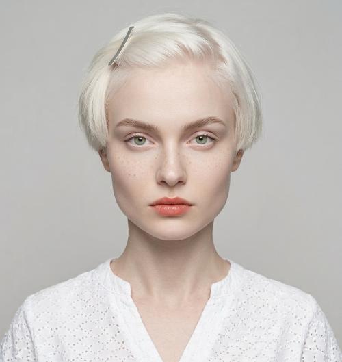Haircuts for Women with Albinism
