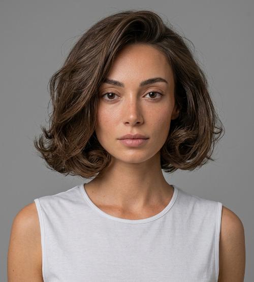 Voluminous Riviera Bob Blown-Out Big Hollywood Waves